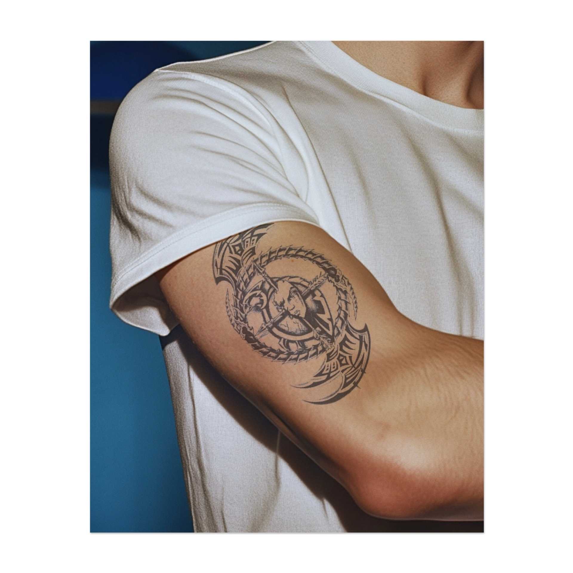 Chi rho tattoo to talk about Christ : r/Catholicism, image size:1920x1920