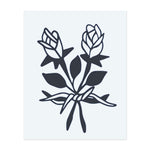 Zwei ineinander gewundene Rosen, die mit einem Band zusammengebunden sind, symbolisieren Liebe, Einheit und Verbindung. Dieses elegante Tattoo repräsentiert das Band zwischen zwei Herzen, die für immer miteinander verflochten sind.