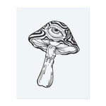 A surreal mushroom sprouts, an all-seeing eye embedded in its wavy-patterned cap. This temporary tattoo combines psychedelic vibes with a touch of mysticism, arousing curiosity and symbolizing heightened awareness and altered perception.</span></p>