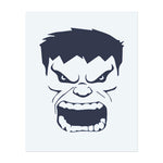 Das wilde Gesicht von Hulk, das mit Emotionen überfließt. Dieses Tattoo repräsentiert rohe Kraft, Wut und Transformation, ideal für diejenigen, die Stärke und die Fähigkeit zur Überwindung von Hindernissen schätzen.