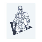 Ein schlanker, gepanzerter Batman, der bereit für den Kampf steht. Dieses Tattoo symbolisiert Vorbereitung, Stärke und die schützende Natur eines Helden, perfekt für diejenigen, die Sicherheit und Widerstandsfähigkeit schätzen.